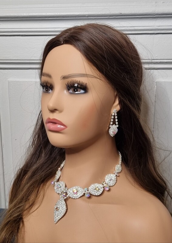 parure mariage argenté 2 pieces