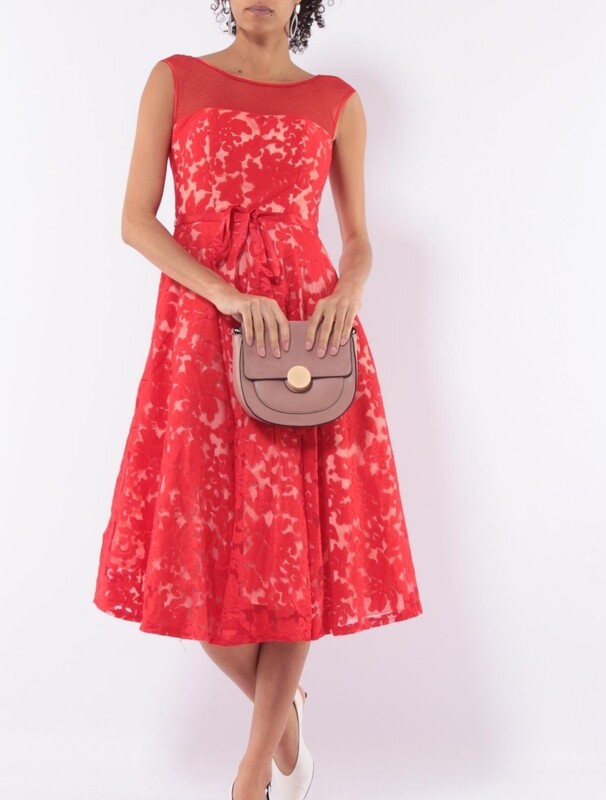 robe cérémonie courte style pin-up rouge robe cérémonie courte style pin-up rouge