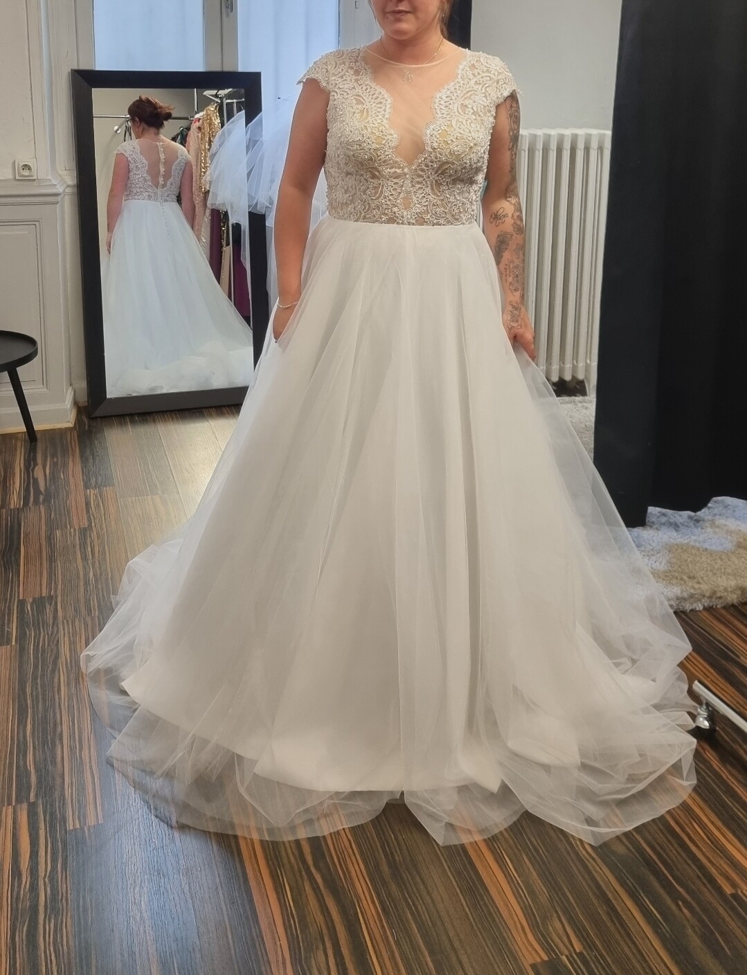 robe de mariée bohème avec traine