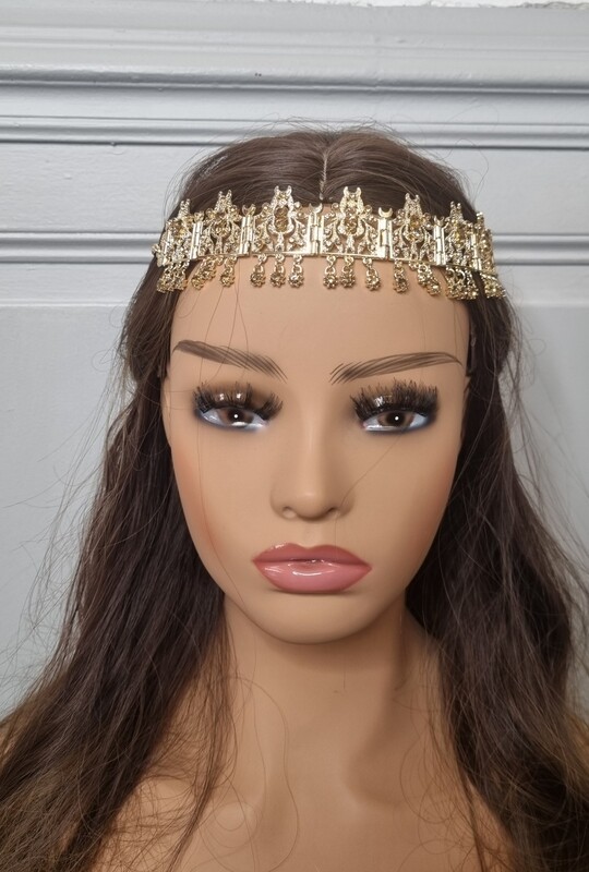 bijou de tête mariage oriental doré