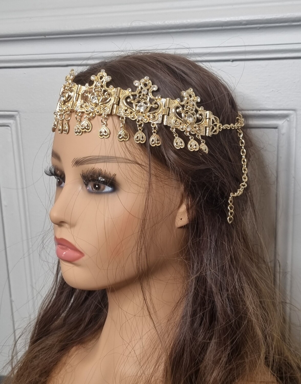 bijou de tête mariage chaoui dore