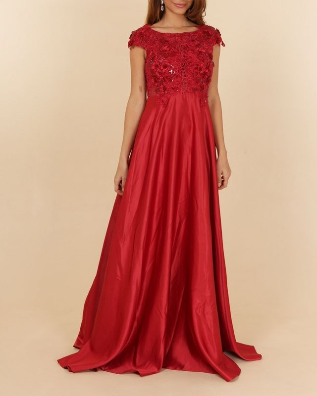 robe cérémonie dentelle et bas satiné bordeaux robe cérémonie dentelle et bas satiné bordeaux