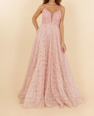 Robe de soirée rose clair pailleté Robe de soirée rose clair pailleté
