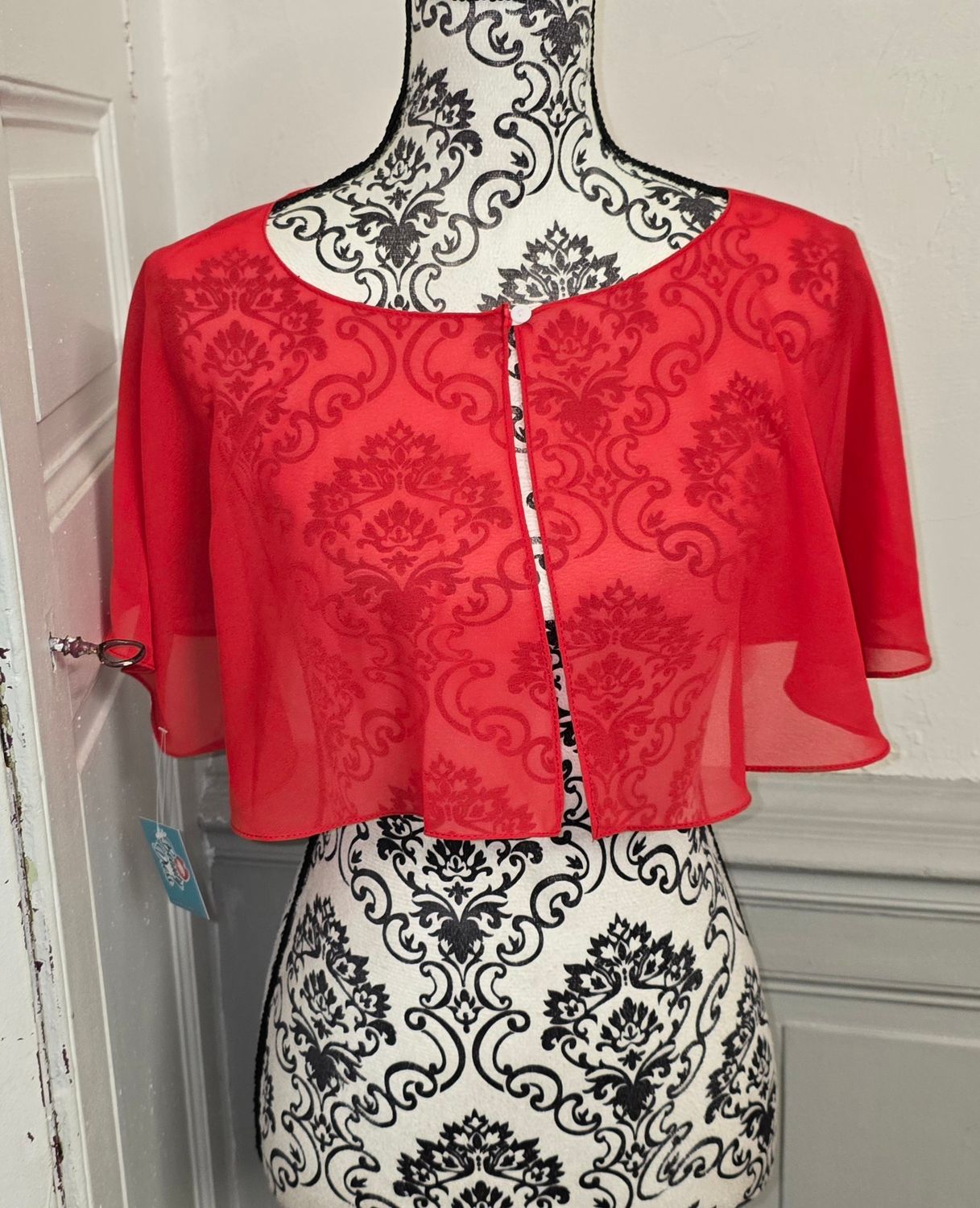 cache-épaules mariage mariée robe de soirée couleur rouge étoles accessoires capeline poncho