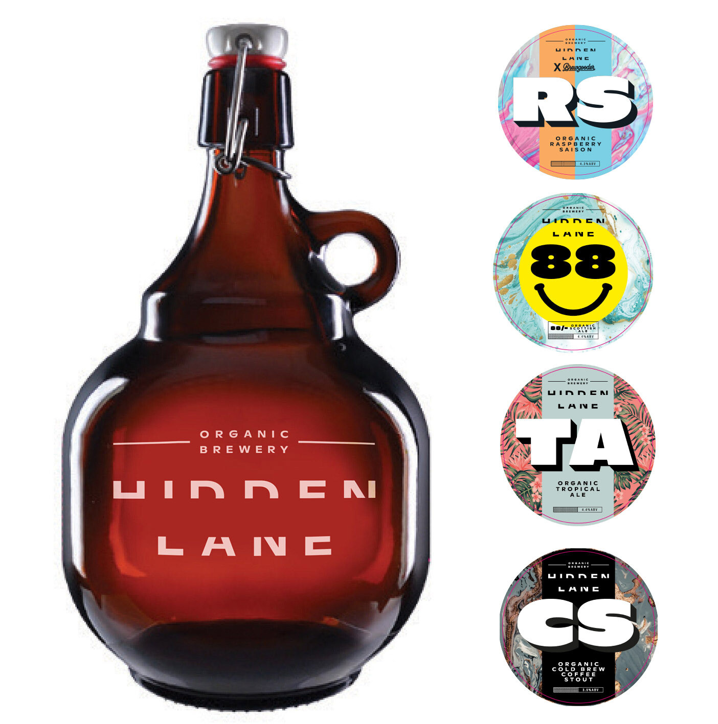 Hidden Lane Growlers 2 Ltr + 3 Fill ups FREE!!