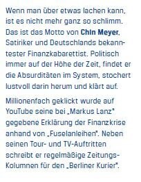 Chin Meyer Kabarett "Leben im Plus", 20.08.2021