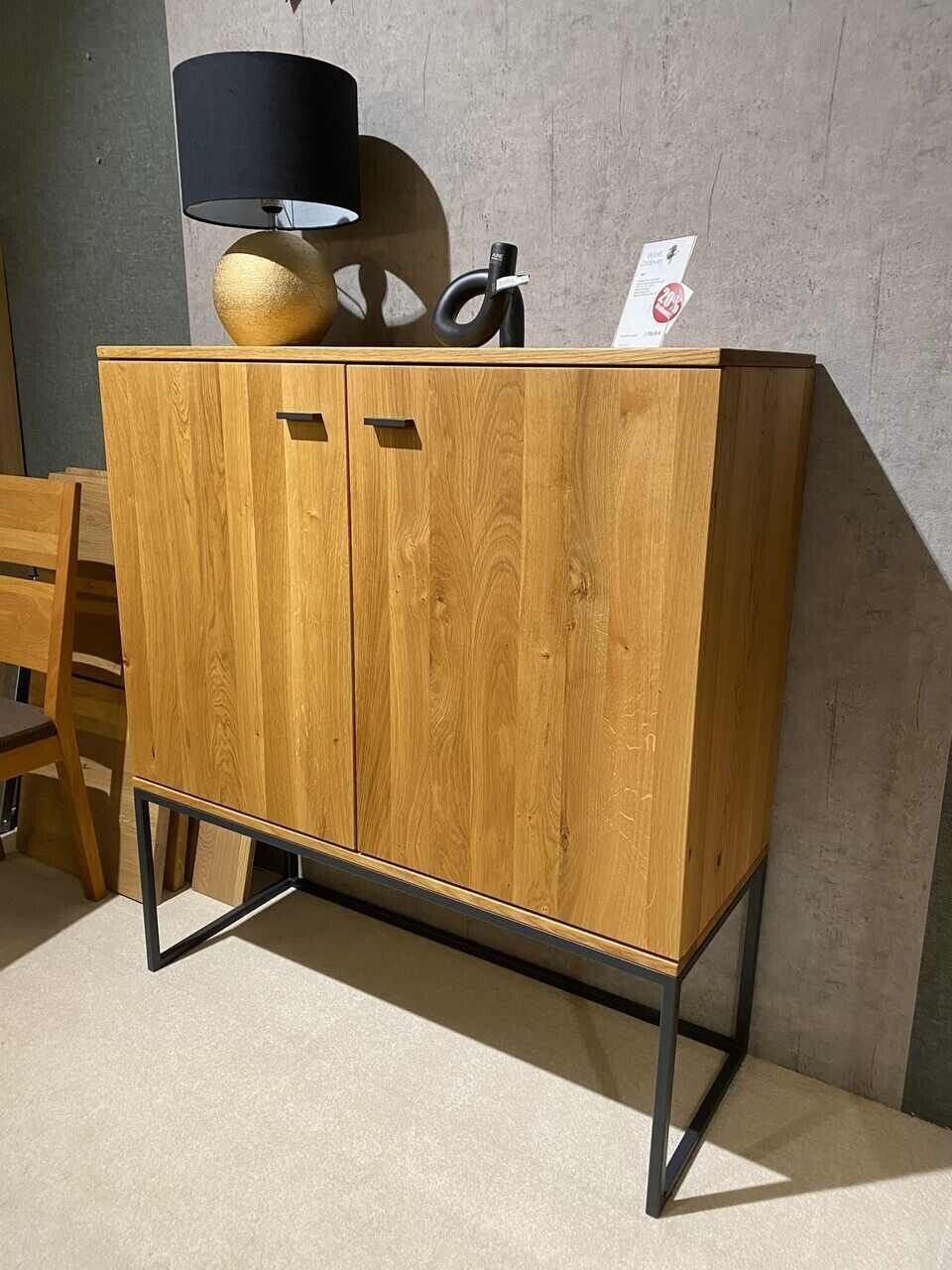 ​Highboard Filia 2-türig Modern - Asteiche Natur geölt