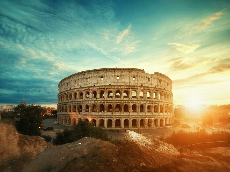 Postcard City of Rome - Colosseo