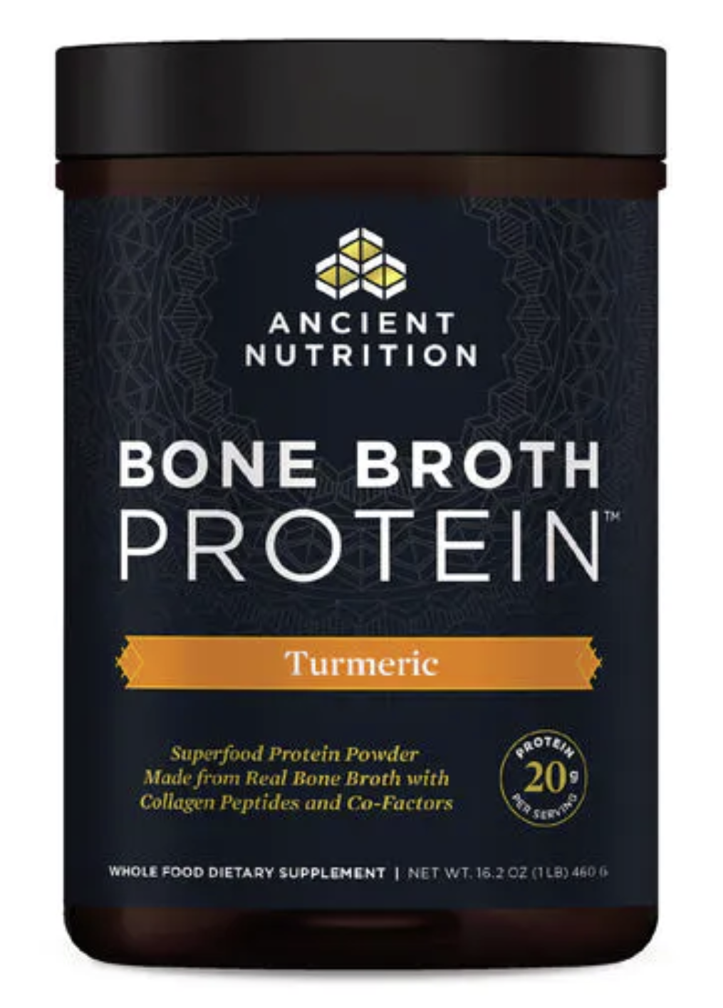 Ancient Nutrition Bone Broth Protein Turmeric  16.2oz