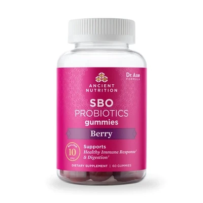 Ancient Nutrition SBO Probiotics Berry qty 60 Gummies