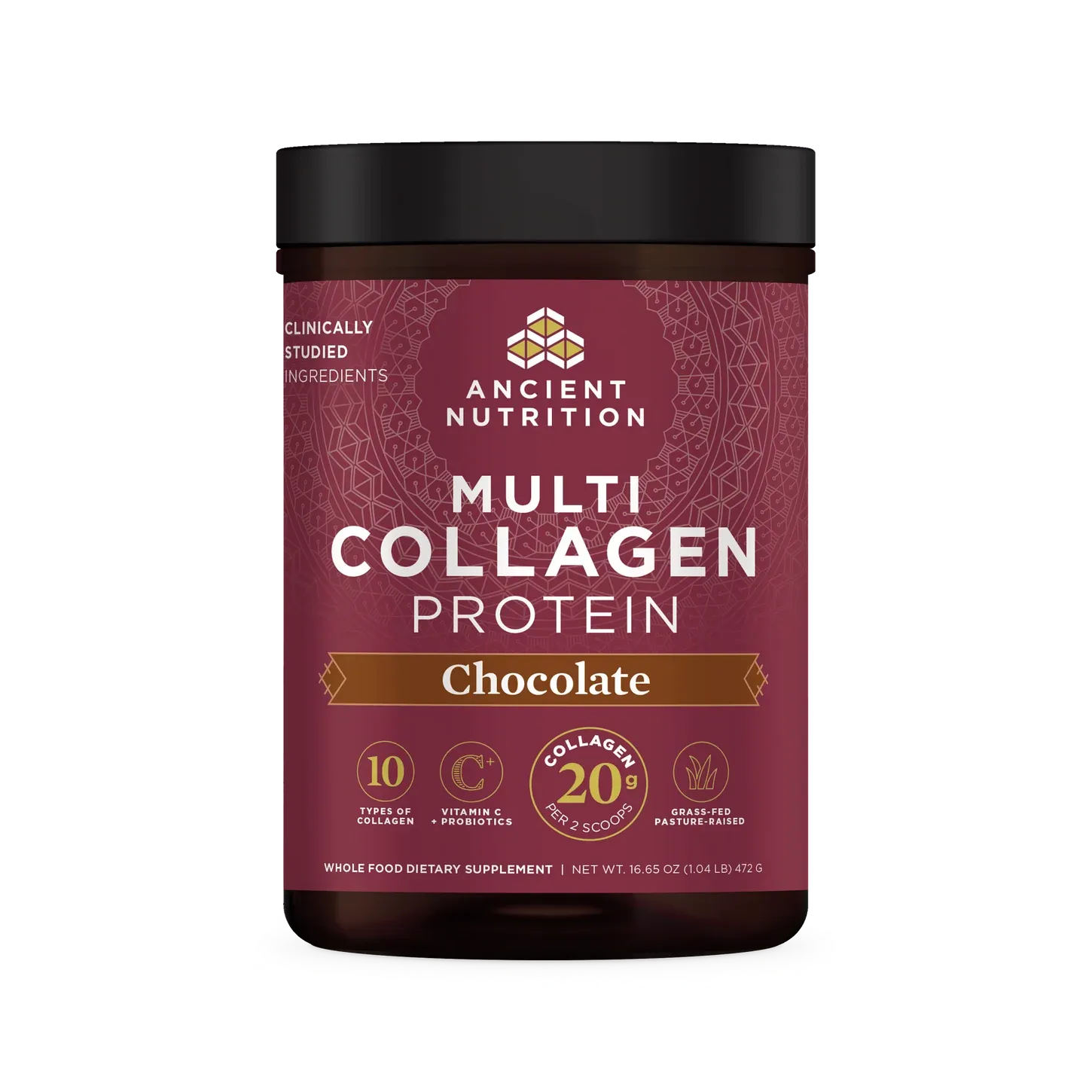 Ancient Nutrition Multi Collagen Protein Chocolate 16.65 oz