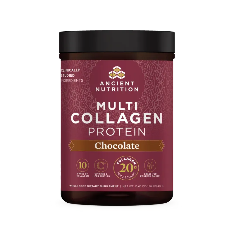 Ancient Nutrition Multi Collagen Protein Chocolate 16.65 oz