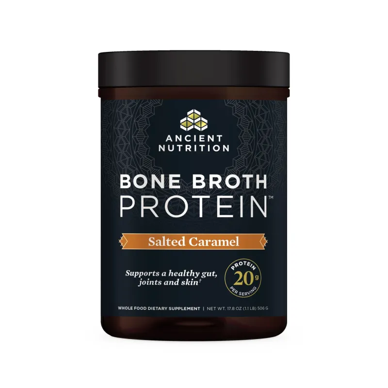 Ancient Nutrition Bone Broth Protein Salted Carmel 17.8oz