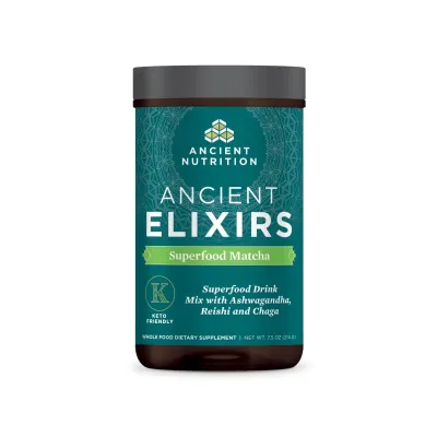 Ancient Nutrition Elixirs Superfood Matcha 7.5oz