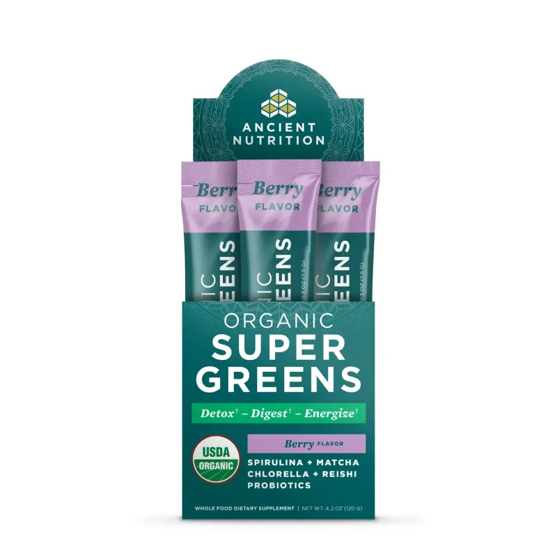Ancient Nutrition Super Greens Berry 16 pkts