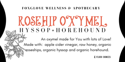 Rosehip Oxymel w/hyssop & horehound 4oz