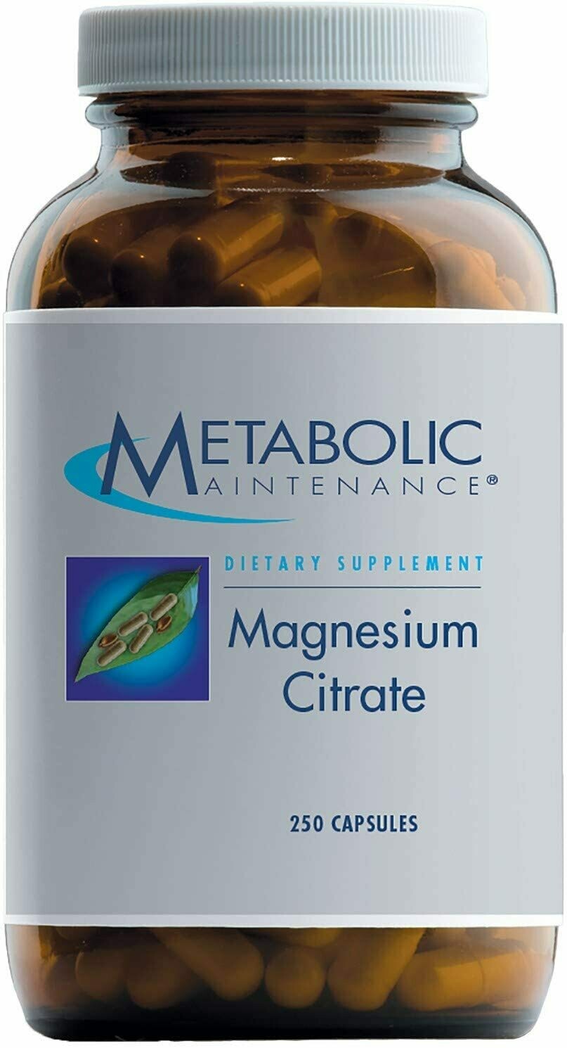 Magnesium Citrate 250 Caps By Metabolic Maintenance