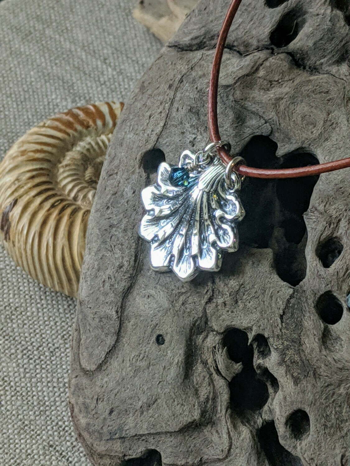 Mermaid Shell Pendant by Seaside Silver