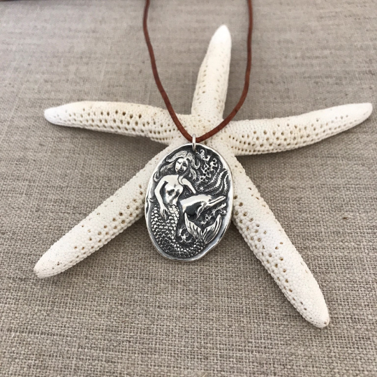 Mermaid Pendant by Seaside Silver
