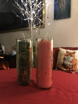 7 Day Pull-Out Candle & Glass