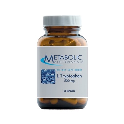 L-Tryptophan 500mg by Metabolic Maintenance 60ct 