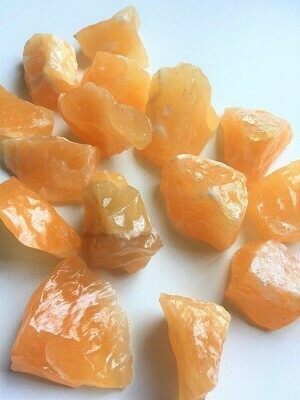 Orange Calcite Rough Stone sm