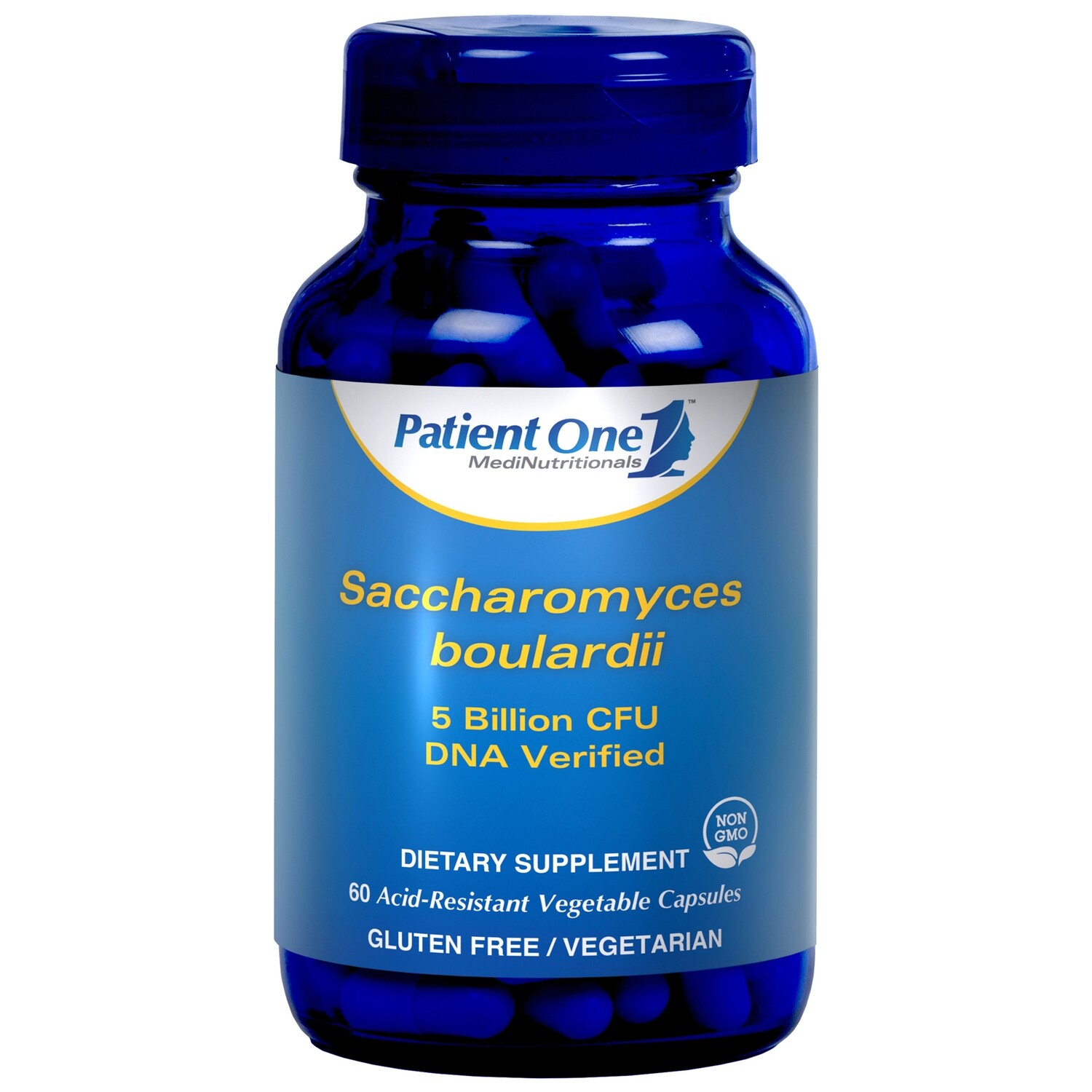 Saccharomyces boulardii 5000billion CFU by Patient One 60ct