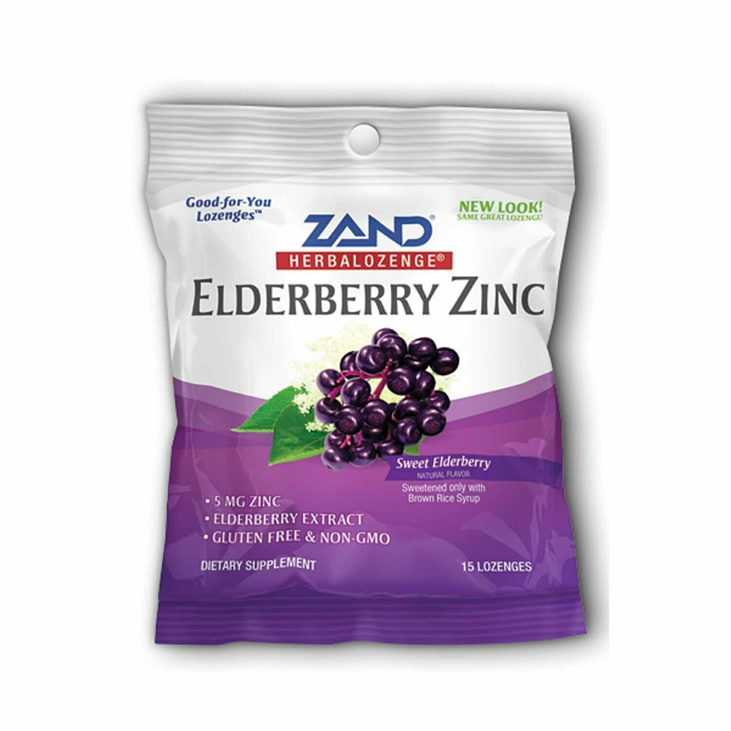 Elderberry Zinc Lozenges by Zand 15 ct