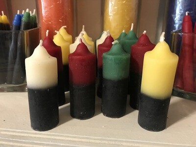 Beeswax Double Action Stubby Candle (Red-Love/Passion)