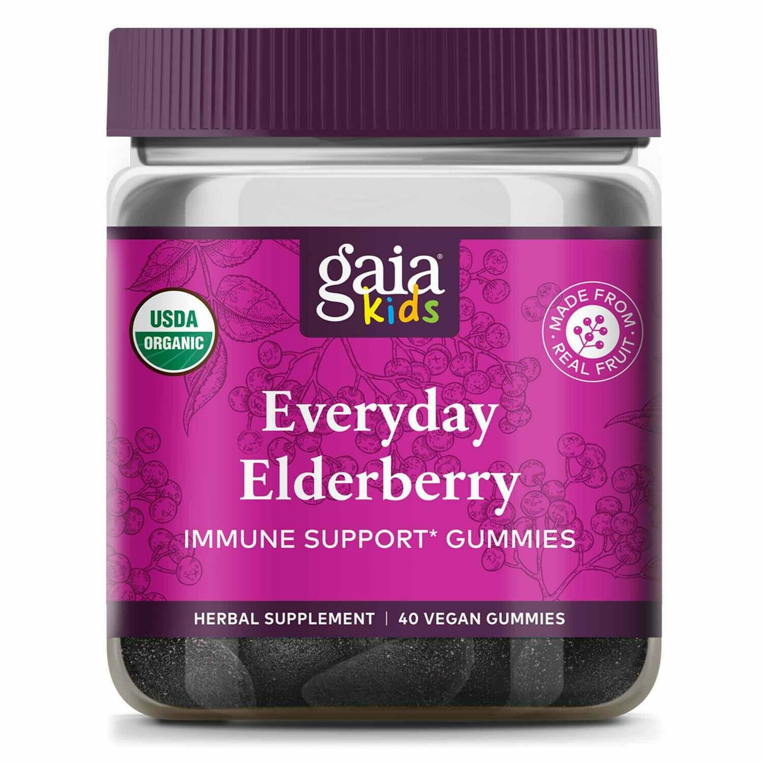 GaiaKids Everyday Elderberry Gummies 40ct