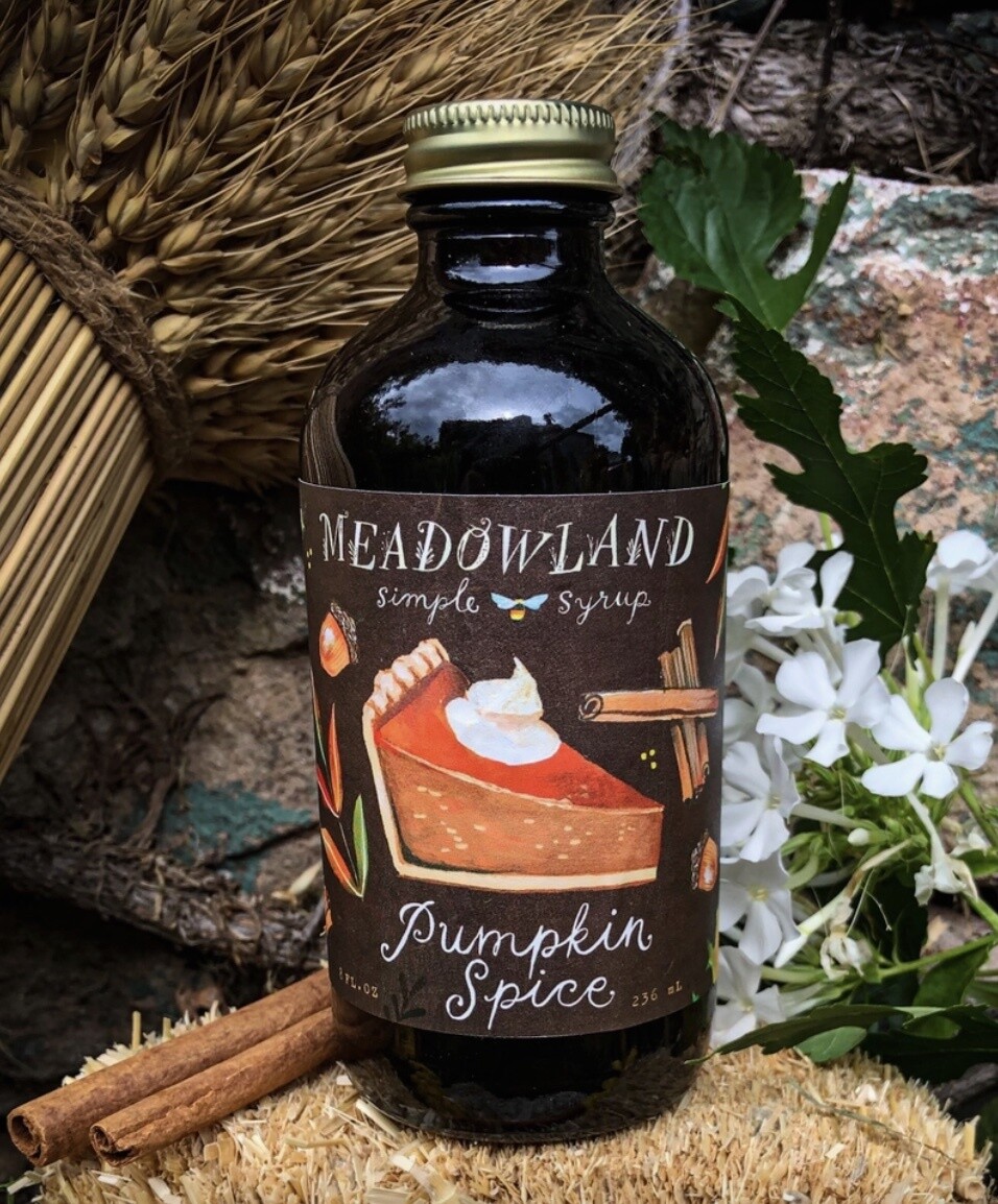 Pumpkin Spice Simple Syrup 8oz by Meadowland