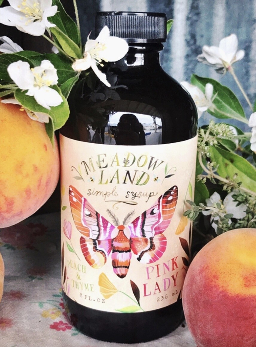 Pink Lady Simple Syrup 8oz by Meadowland