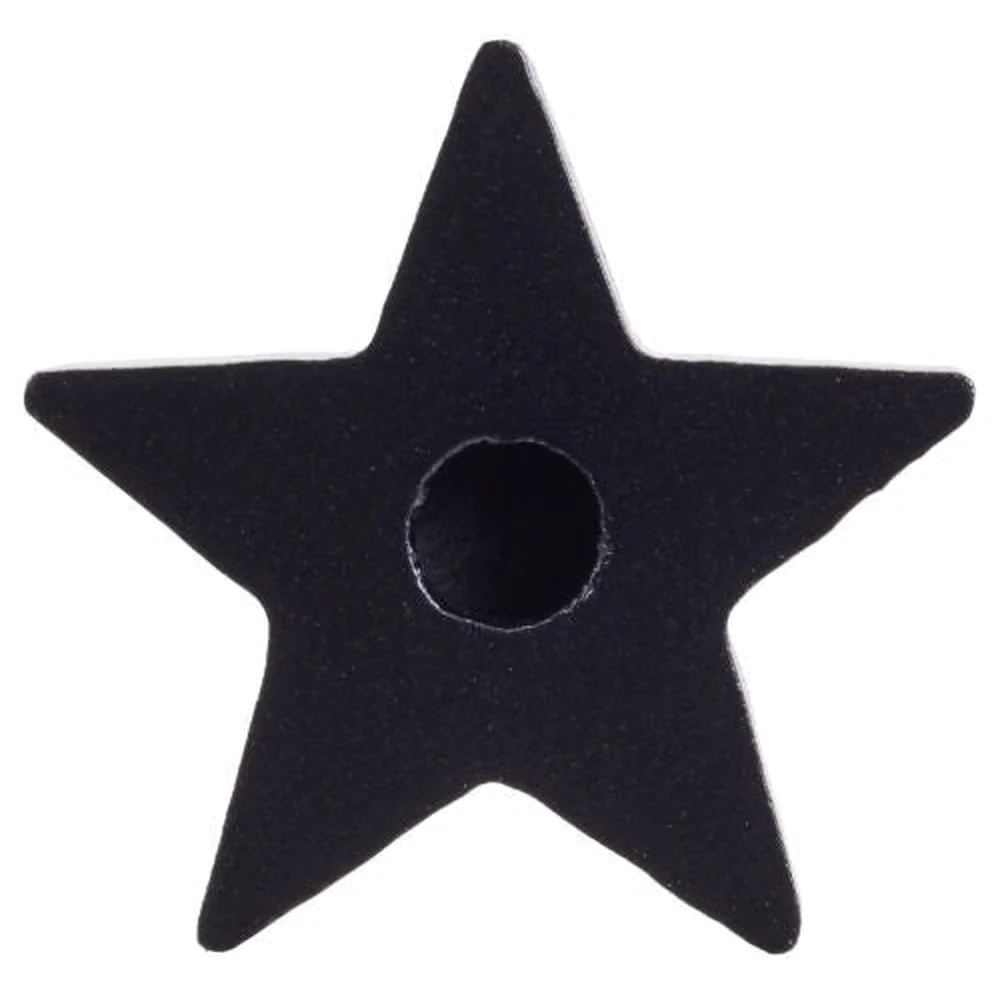 Black Star Chime Candle Holder