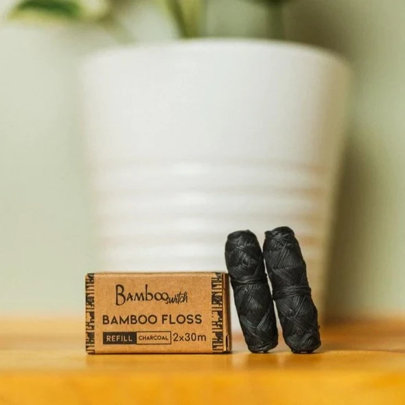 Bamboo Floss Refill - Charcoal