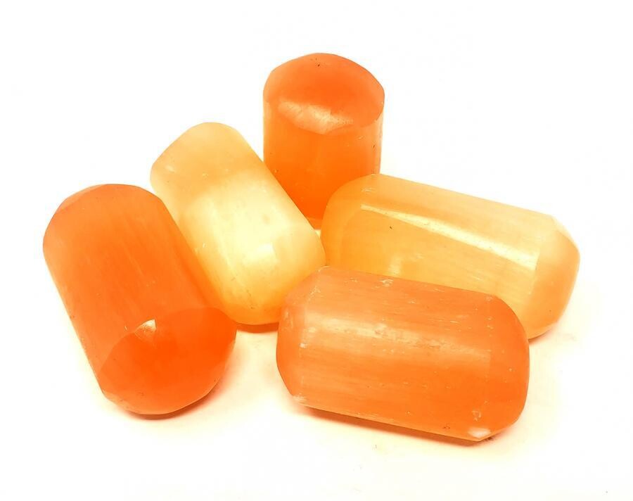 Orange Selenite Tumbled Stone