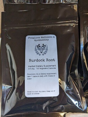 Foxglove Burdock Root Capsules Organic 100