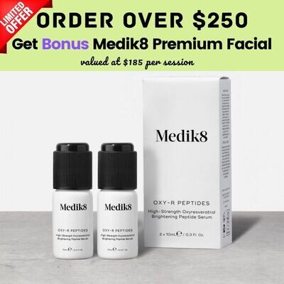 Medik8 Oxy-R Peptides 2x10ml (with bonus facial if purchase over $250)