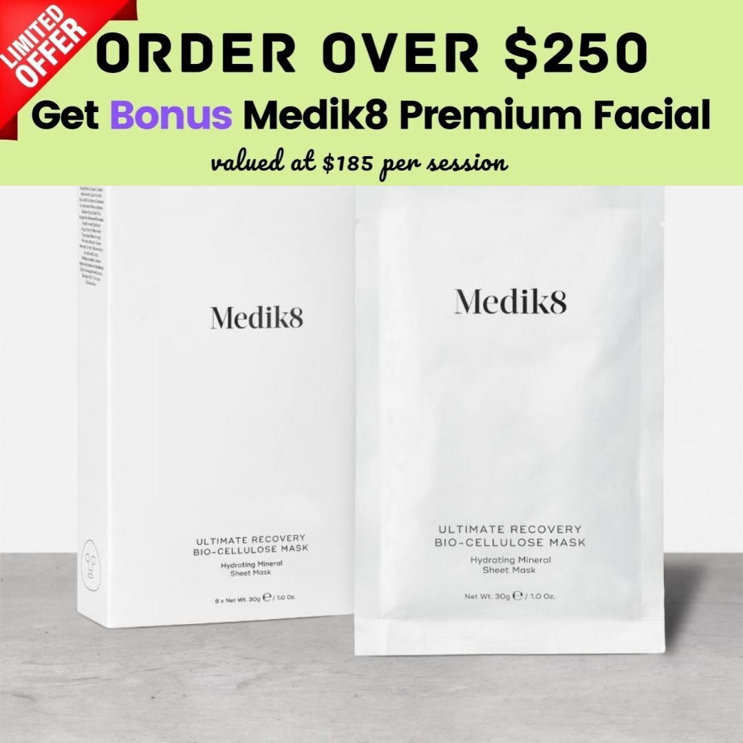 Medik8 Ultimate Recovery Bio Cellulose Mask 6pk (with bonus facial if purchase over $250)