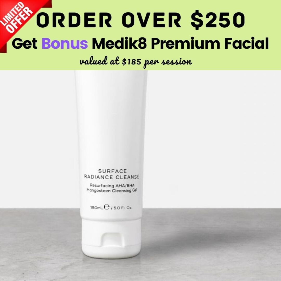 Medik8 Surface Radiance Cleanse 150ml (with bonus facial if purchase over $250)