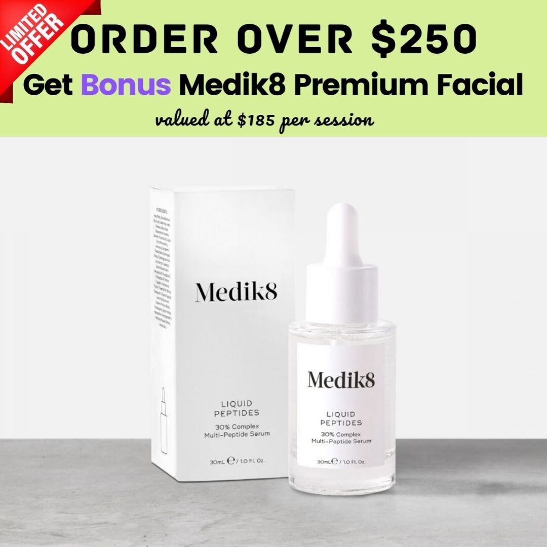 Medik8 Liquid Peptides 30ml (with bonus facial if purchase over $250)