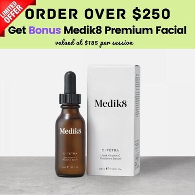 Medik8 C-Tetra Lipid Vitamin C Antioxidant Serum 30ml (with bonus facial if purchase over $250)