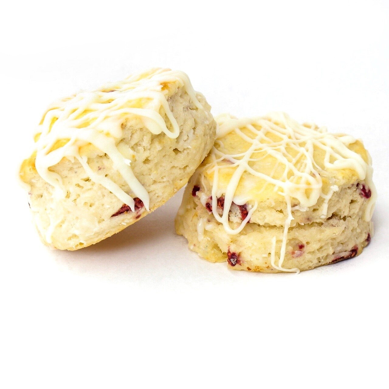 White Chocolate Raspberry Biscuits
