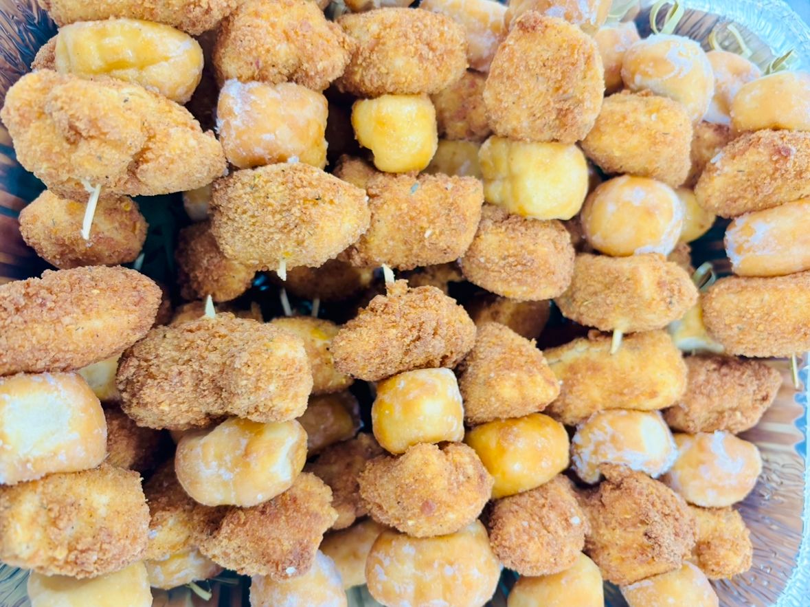 Fried Chicken &amp; Donut Skewers