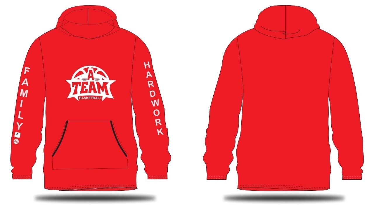 Family/Hardwork Hoodie (Red)
