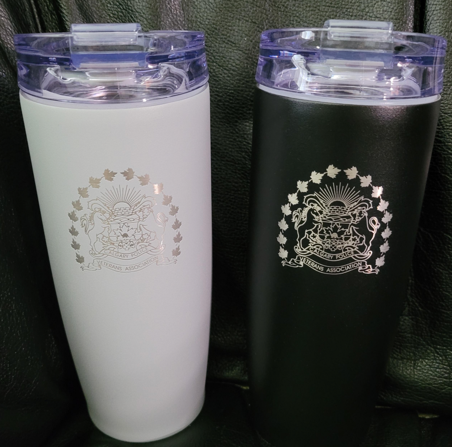 Laser engraved 20oz coffee mugs