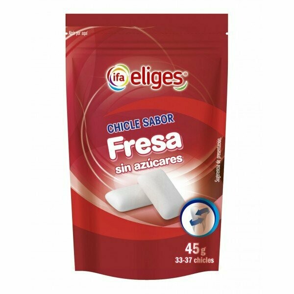 CHICLE IFA-ELIGES 45 GR. FRESA S/A