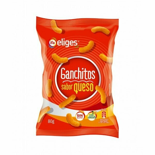 GANCHITOS AL QUESO IFAELIGES 80 GR