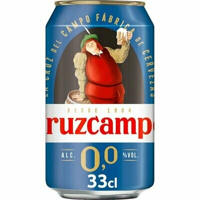 CERVEZA CRUZCAMPO L/33 CL. 0.0