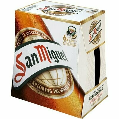 CERVEZA SAN MIGUEL P/6X25 CL.