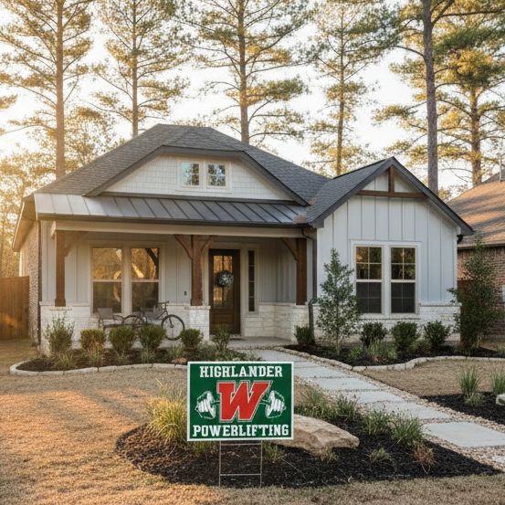 TWHS Powerlifting Yard Sign